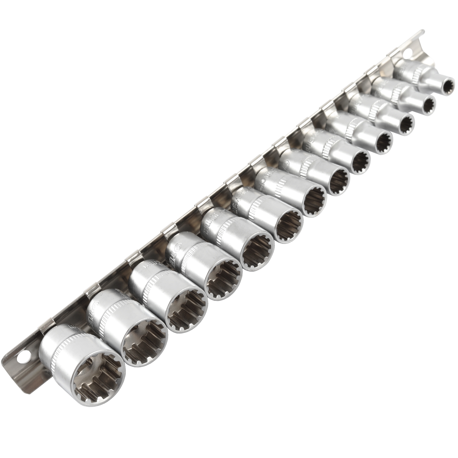 19-teiliger Steckschlüsselsatz 1/2 Zoll – Metrisch 8-32 Mm, Inch, Torx, Im Kunststoffkoffer