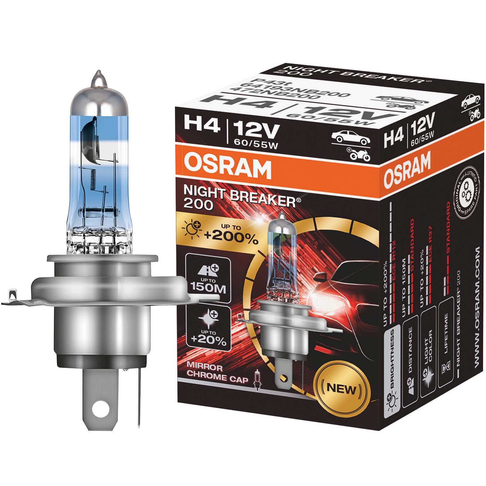 Osram H7 Night Breaker Laser 200 Next Generation 200% mehr