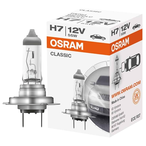 Osram Px26d Night Breaker 200 Halogen Headlight Bulbs (HAL H7) 55W