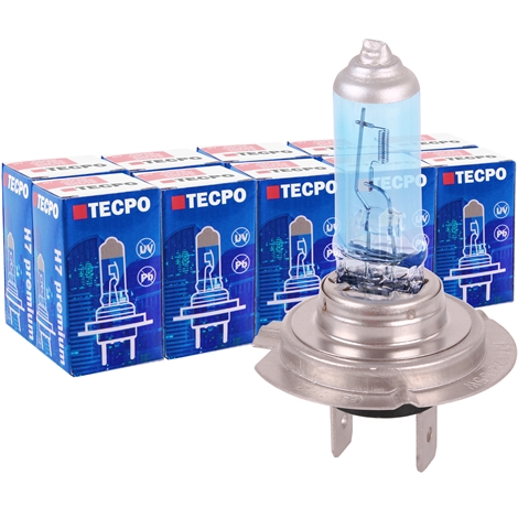 TECPO Autolampen Set H7, Blinkerbirnen, Bremslicht, Glassockel, 40-teilig