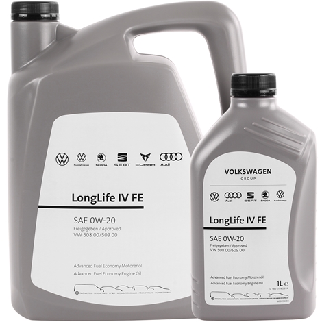 6 Liter ORIGINAL VW Motoröl Öl 0W-20 LONGLIFE IV FE 508.00 509.00  GS60577M2/M4