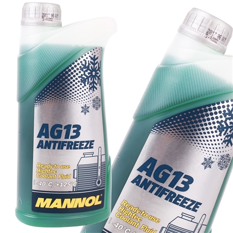 4x MANNOL Antifreeze Kühlerfrostschutz AF 12- 40°C, Rot-Lila, 5L