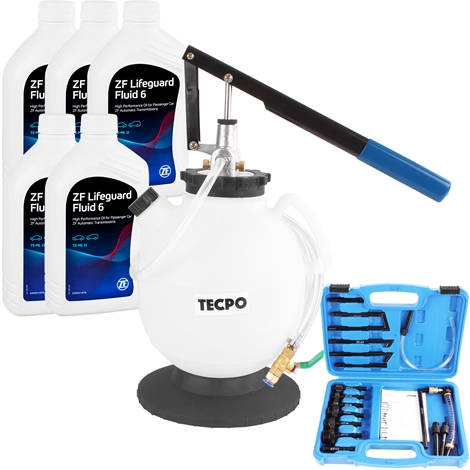 TECPO Getriebeöl-Einfüllgerät 7,5 L mit 18 Adapter