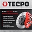 3x TECPO Bremsenreiniger Universal Reiniger, 500 ml + 3x TECPO Unterbodenschutz überlackierbar schwarz, 500 ml