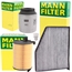 Mann-Filter Inspektionspaket + 5L Motoröl 5W-30 Castrol Longlife 3