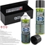 PETEC Steinschlag- & Unterbodenschutz, Spray, schwarz, 2x 500 ml + BGS Spraydosen-Ablage