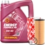 FEBI BILSTEIN Ölfilter + Schraube + MANNOL 5W-40 Energy Formula PD, 5L