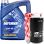 FEBI BILSTEIN Ölfilter + Schraube + MANNOL Defender 10W-40, 1x5 Liter