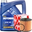 FEBI BILSTEIN Ölfilter + MANNOL Defender 10W-40, 5 Liter