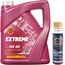 MANNOL Extreme 5W-40, 5 Liter + MANNOL Benzin Ester Additive, 100mL