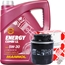 FEBI BILSTEIN Ölfilter + MANNOL Energy Combi LL 5W-30, 5 Liter