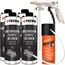 TECPO Unterbodenschutz Bitumen schwarz, 4L + Druckluft Pistole + BRUNOX Rostumwandler & Grundierer-Spray, 400mL