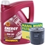 MANN-FILTER W7032 Ölfilter + MANNOL Energy Combi LL 5W-30 API SN/CF, 5 Liter
