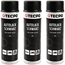 3x 500 ml TECPO Autolack schwarz matt