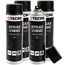 4x 500 ml TECPO Autolack schwarz matt