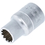 BGS Steckschlüssel-Einsatz Gear Lock | Antrieb Innenvierkant 12,5mm (1/2") | SW 11mm