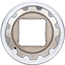 BGS Steckschlüssel-Einsatz Gear Lock | Antrieb Innenvierkant 12,5 mm (1/2") | SW 22 mm