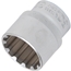 BGS Steckschlüssel-Einsatz Gear Lock | Antrieb Innenvierkant 12,5 mm (1/2") | SW 30 mm