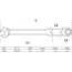 BGS Doppelgelenk-Ratschenring-Maulschlüssel | abwinkelbar | SW 10 mm