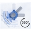 BGS Parallel-Schraubstock | 100 mm Spannbacken | 360° drehbar
