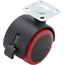 BGS DIY Lenk-Doppelrolle mit Bremse | rot/schwarz | 50 mm