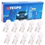 10x TECPO Glassockel W5W + 10x Seitenblinker WY5W