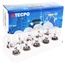 TECPO Autolampen Set H7, Blinkerbirnen, Bremslicht, 30-teilig