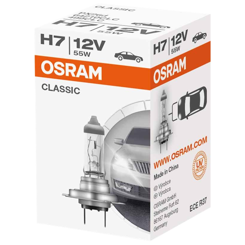 Osram H7 Longlife High Tech 12V 55W PX26d 64210L Lampen Autolampen  Glühlampen , 2er Pack : : Auto & Motorrad