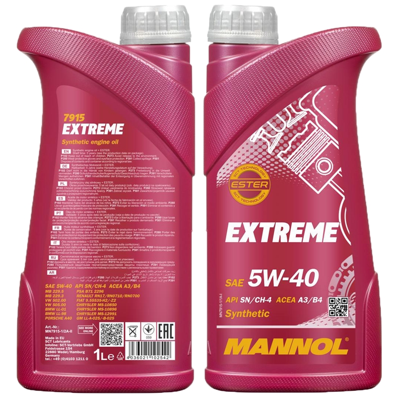 MANNOL Extreme 5W-40 API SN/CF, 1 Liter