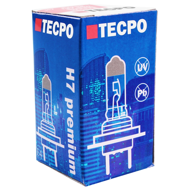 2x TECPO H7 Glühbirne 12V 55W, PX26d, Super White, Xenon Optik