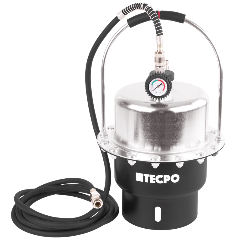 TECPO Druckluft Bremsenentlüftungsgerät 5L + E20 Adapter Autoteile