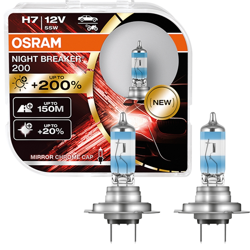 OSRAM H7 12V 55W PX26d NIGHT BREAKER® 200 Duobox Autoteile