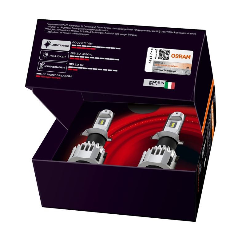 Osram Night Breaker H7-LED Set, Trade Set, Umrüstung für verschiedene –  Normstark
