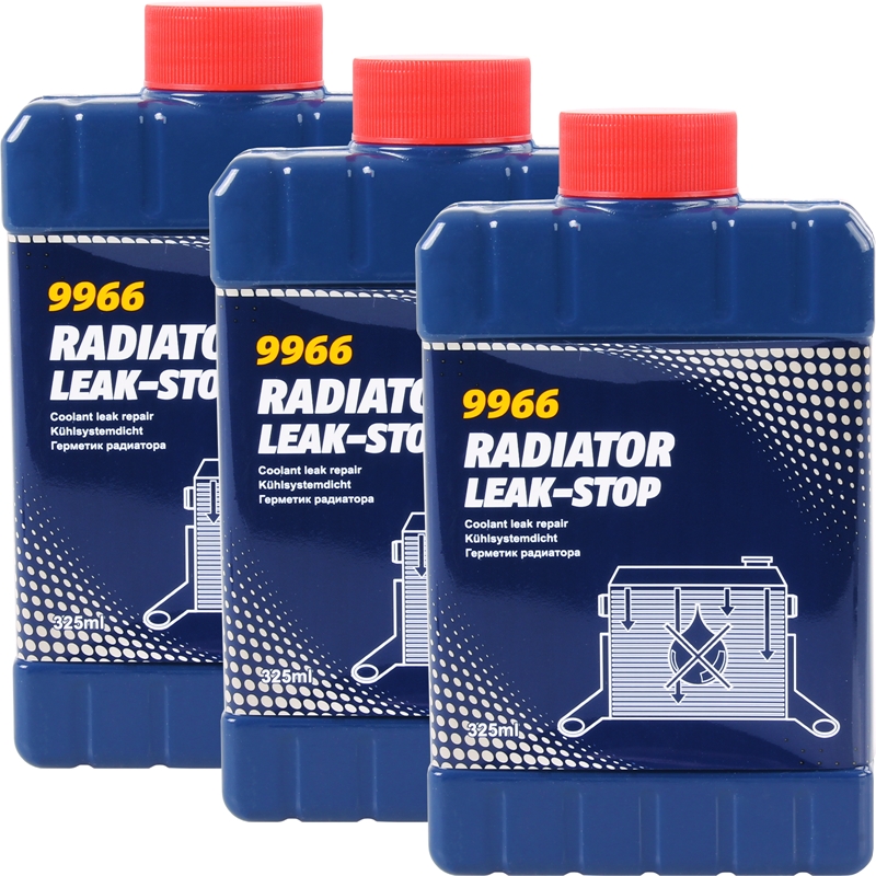 3x MANNOL Radiator Leak-Stop Kühlerdicht Kühlerdichtmittel, 325mL