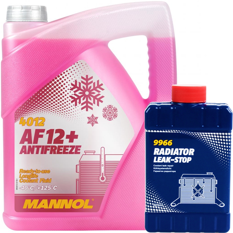 MANNOL Antifreeze Kühlerfrostschutz AF12+ -40°C, Rot-Lila, 5L +