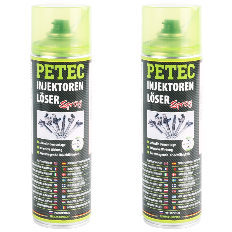 2x PETEC Injektorenlöser Spray, 500mL