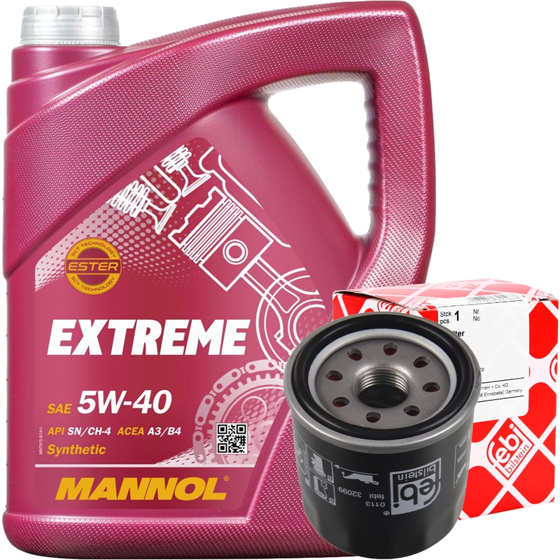 FEBI BILSTEIN Ölfilter + MANNOL Extreme 5W-40, 5 Liter Autoteile