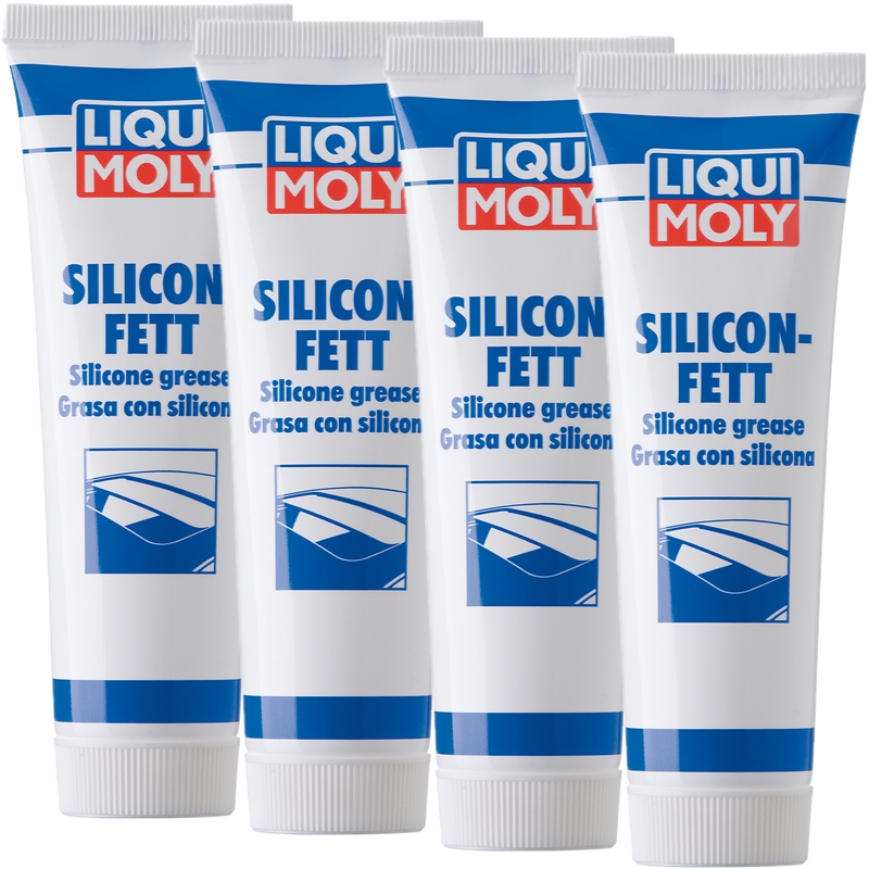 4x LIQUI MOLY 3312 Silicon-Fett transparent, 100g