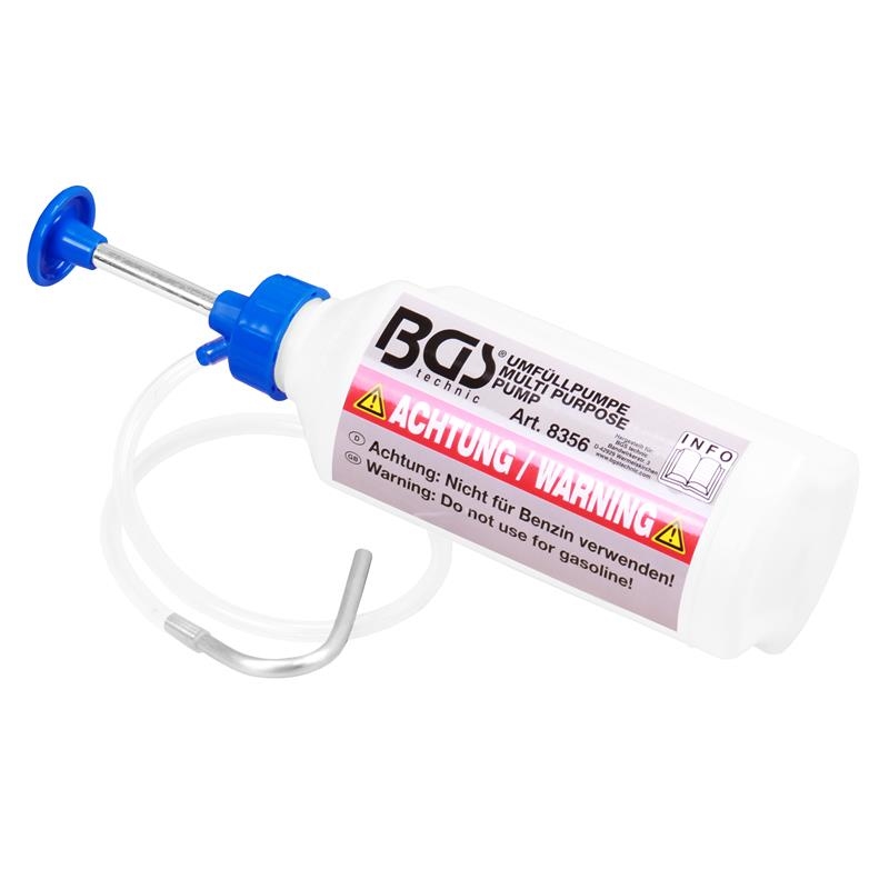 BGS Umfüllpumpe Reinigungsmittel Bremsflüssigkeit Öl Pumpe 1000 ml