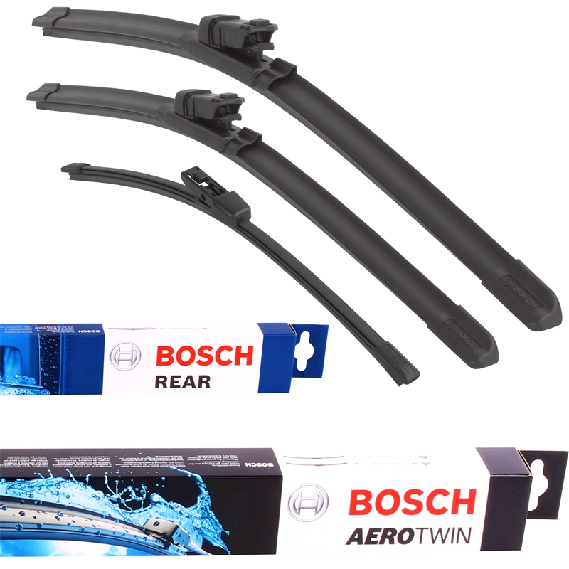 Bosch Wischblatt Satz Aerotwin A863S + Bosch A282H Rear Heckscheiben-Wischer Wischblatt Satz Aerotwin A863S + Bosch A282H Rear Heckscheiben-Wischer