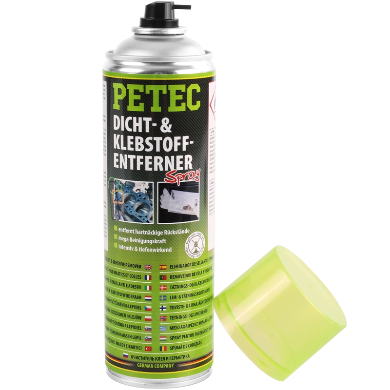 4x PETEC Dicht- & Klebestoffentferner Spray, 500ml