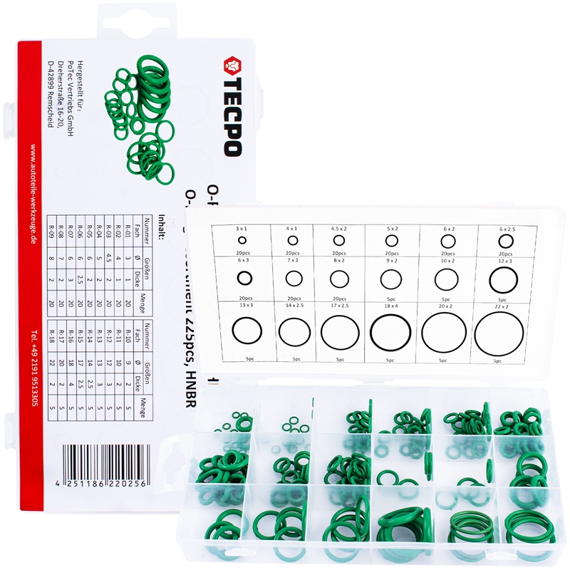 O-Ring-Sortiment, 225 tlg., BOX-OR225 kaufen