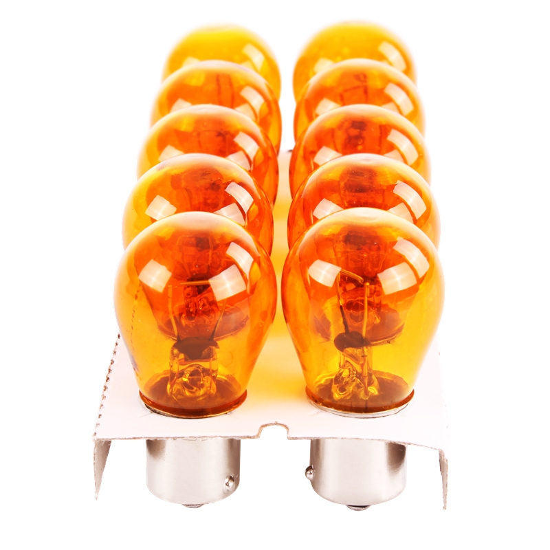 Glühbirne 12V, 21W BAU15s - gelb/orange (Glühlampe) » MMM